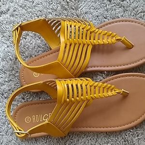 Gold sandals